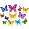 Wrapables 3D Double Wings Butterfly Decorative Wall Decor Stickers, Decals for Bedroom (24 pcs)
